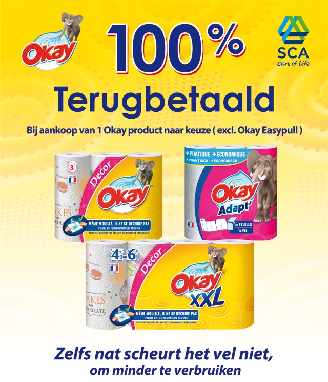 Okay keukenpapier 100% terugbetaald cashback op myShopi