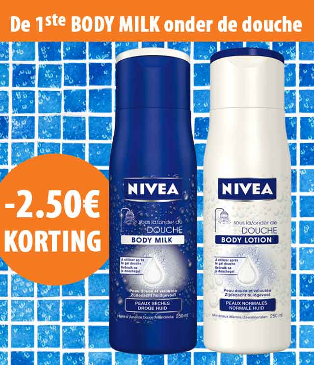 NIVEA BODY onder de douche 2,5€ Terugbetaald cashback op myShopi
