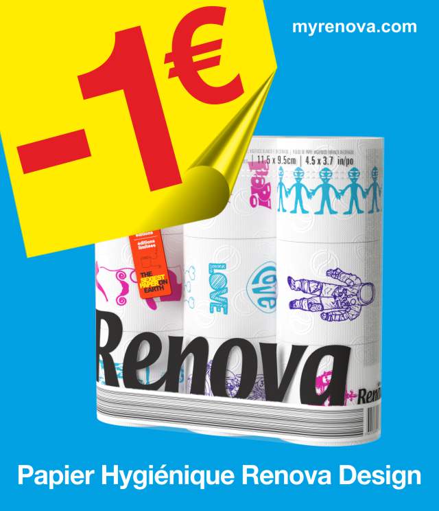 Cashback Renova Design 1€ remboursé sur myShopi