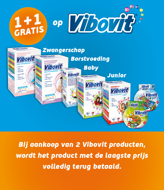 Vibovit multivitamines 1+1 Gratis cashback op myShopi