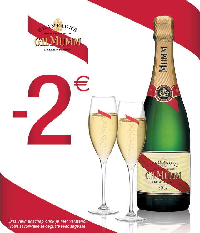 Cashback Champagne G.H.Mumm Réduction 2€ sur myShopi