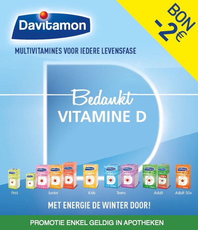 Davitamon Multivitamine 2€ Terugbetaald cashback op myShopi