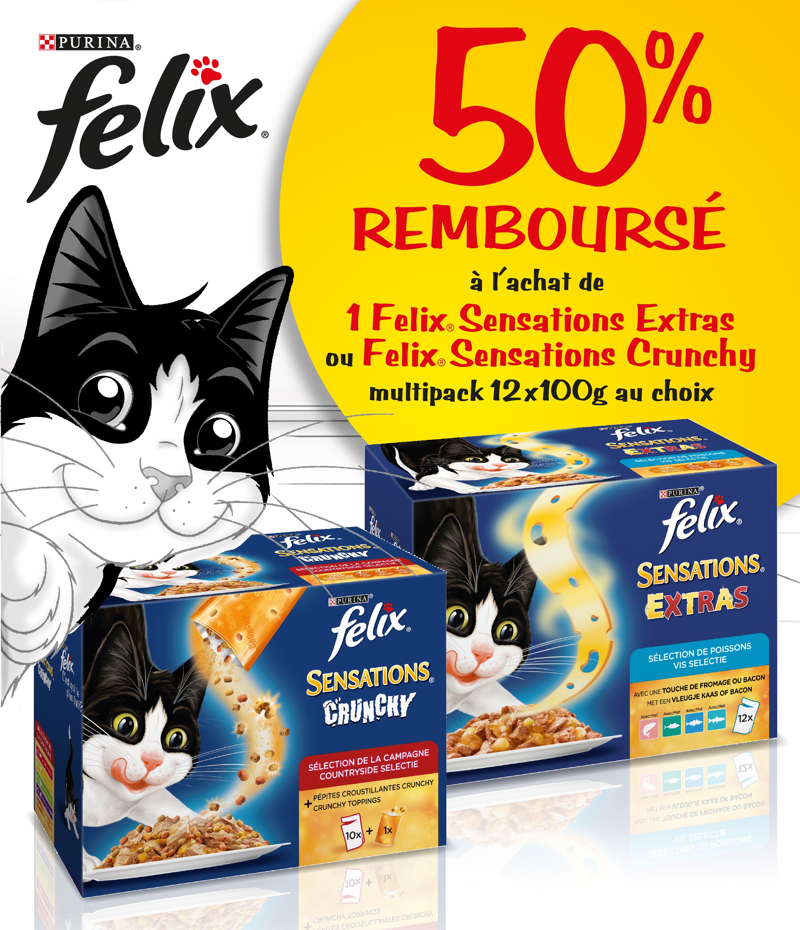 Cashback Felix Sensations 50% remboursé sur myShopi