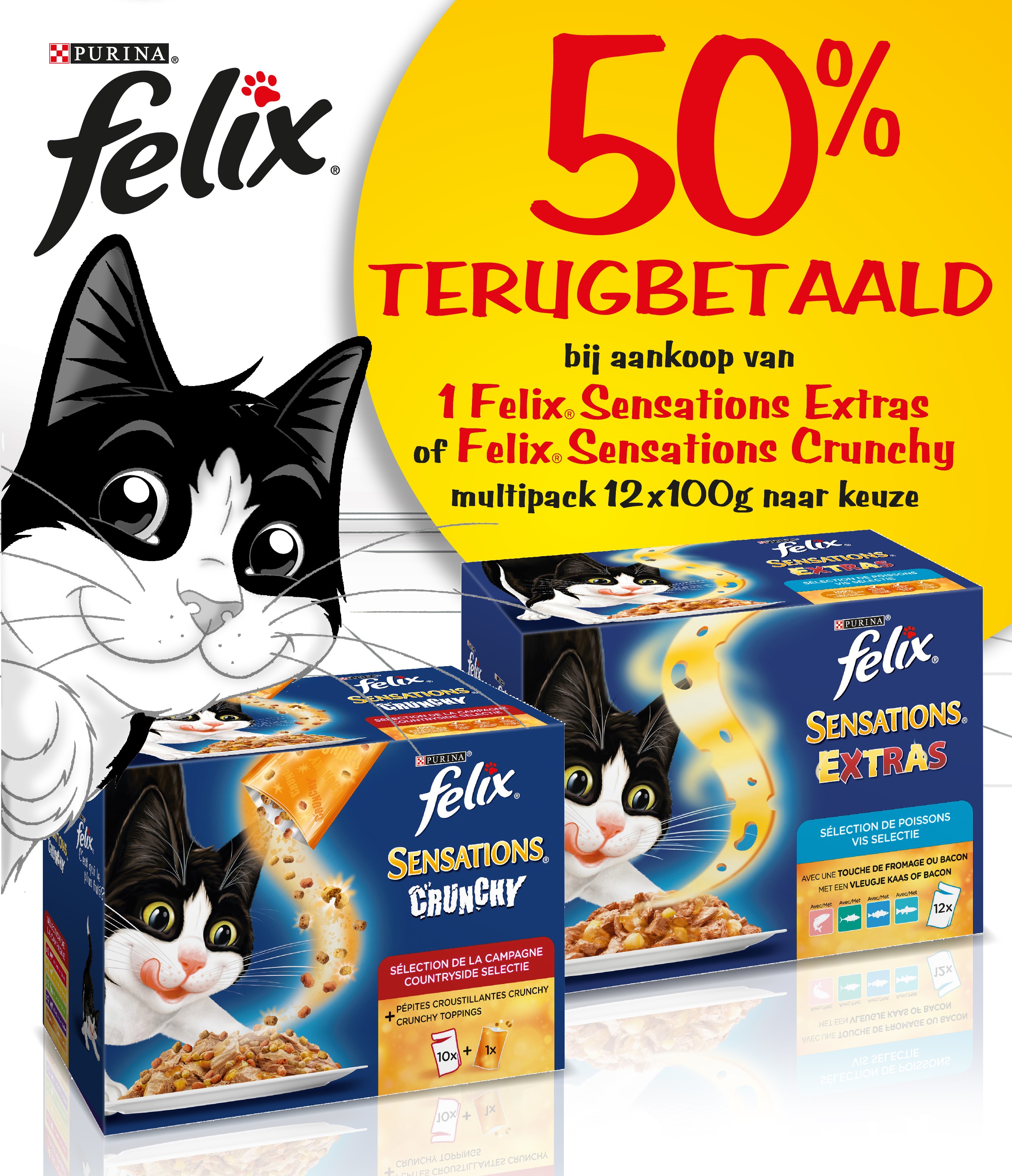 Felix Sensations 50% terugbetaald cashback op myShopi