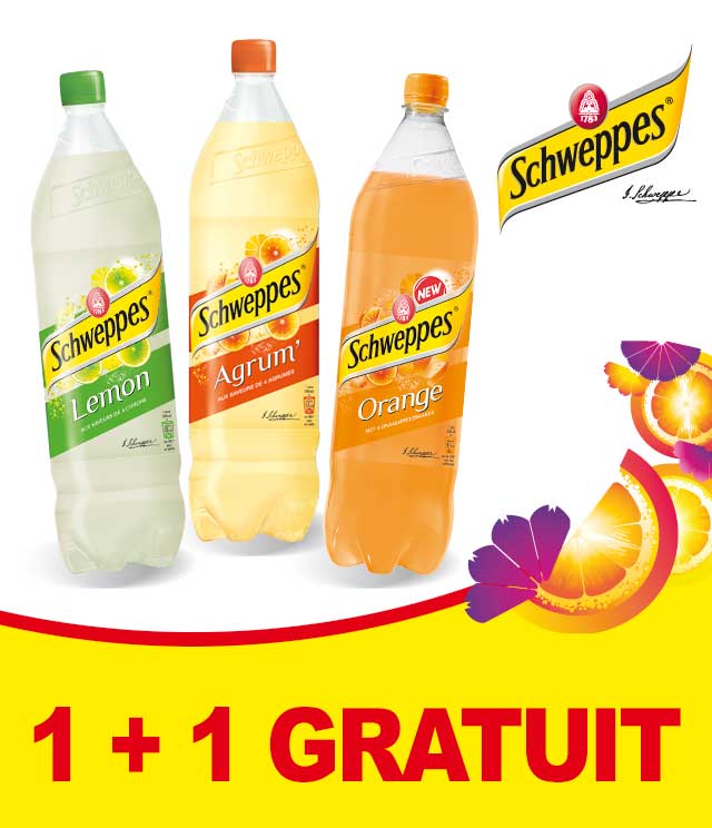 Cashback Schweppes Fruit 1 + 1 Gratuit sur myShopi