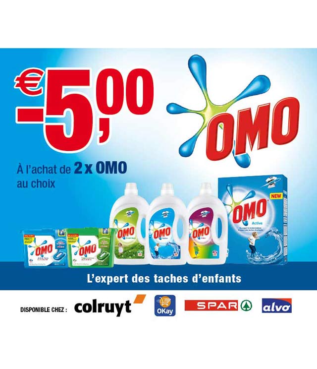 Cashback Lessive Omo - l'expert de taches d'enfants 5€ Remboursés sur myShopi