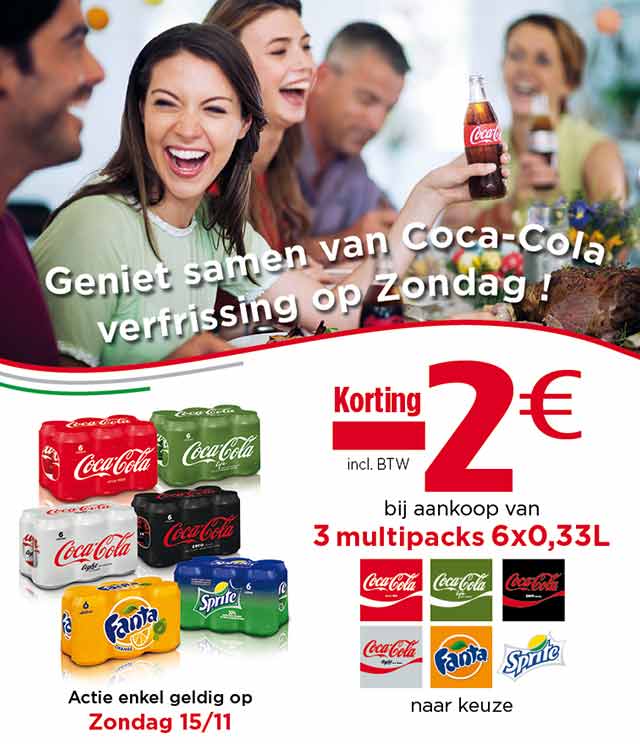 Coca-Cola Sunday Only Promo €2 Terugbetaald cashback op myShopi