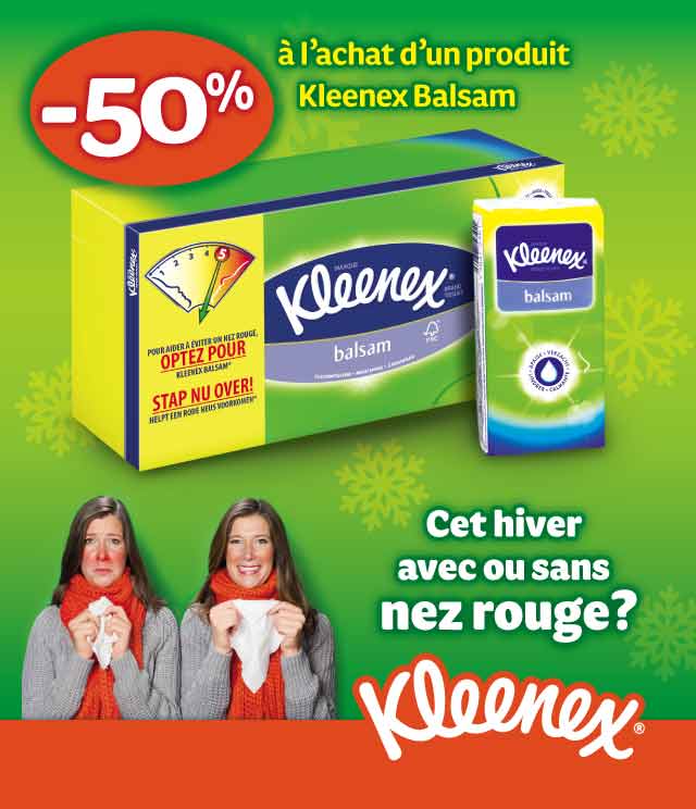Cashback Kleenex Balsam 50% Remboursé sur myShopi