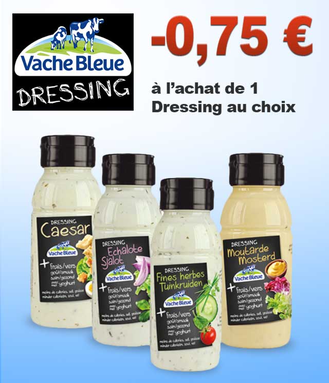 Cashback Vache Bleue Dressings 0,75€ Remboursés sur myShopi