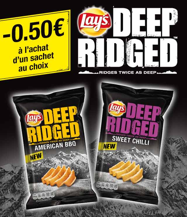 Cashback Lay's Deep Ridged 0,50€ Remboursé sur myShopi