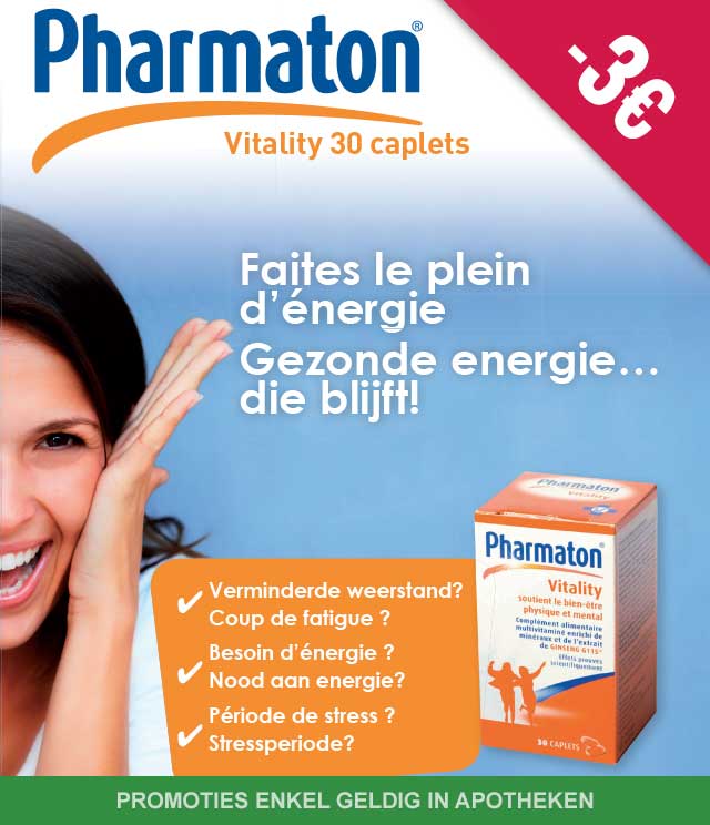 Pharmaton - Multivitaminen 3€ Terugbetaald cashback op myShopi