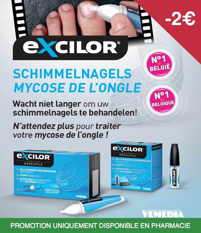 Cashback Excilor - Mycose des ongles 2€ Remboursés sur myShopi