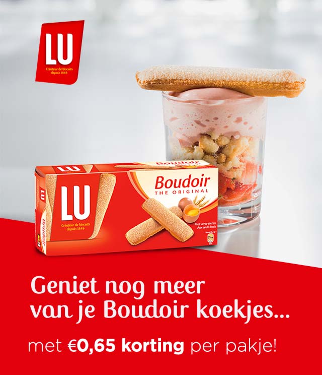 Boudoir -0,65€ per pakje cashback op myShopi
