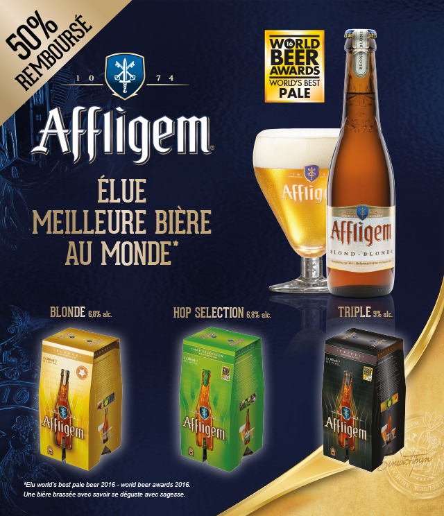 Cashback Affligem 4x30cl & 6x30cl 50% remboursés sur myShopi
