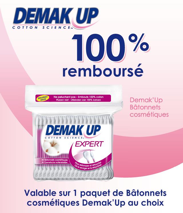 Cashback Demak'Up Cosmetic Buds 100% Remboursé sur myShopi