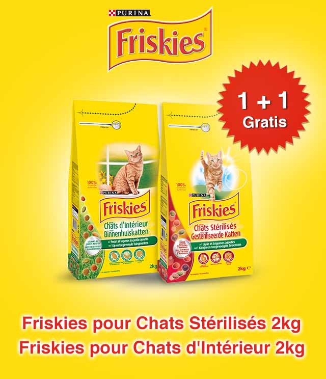 Friskies Kat 1 + 1 Gratis cashback op myShopi