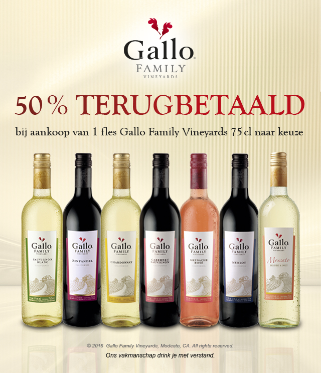 Wijn Gallo Family Vineyards 75cl 50% terugbetaald cashback op myShopi