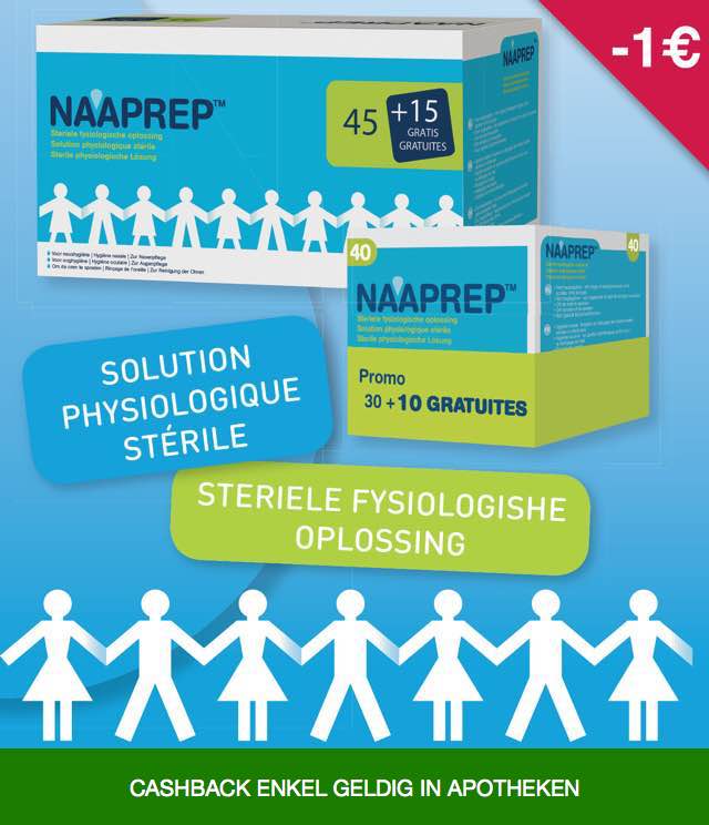 Naaprep - Fysiologishe oplossing 1€ Terugbetaald cashback op myShopi