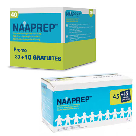 Cashback Naaprep - Solution physiologique 1€ Remboursé sur myShopi