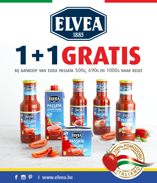 Elvea Passata 1+1 gratis cashback op myShopi