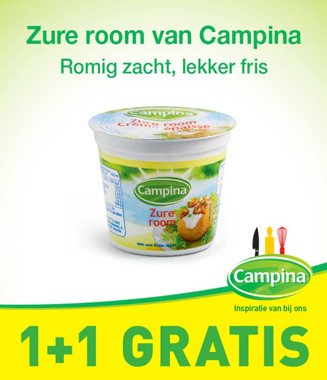 Campina Zure Room 1 + 1 Gratis cashback op myShopi