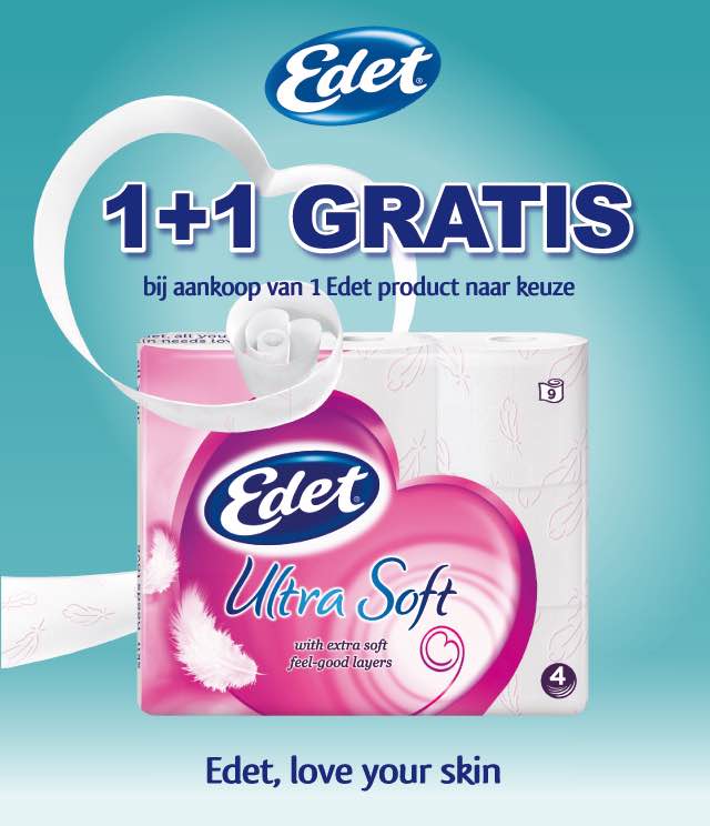 Edet toiletpapier 1+1 Gratis cashback op myShopi