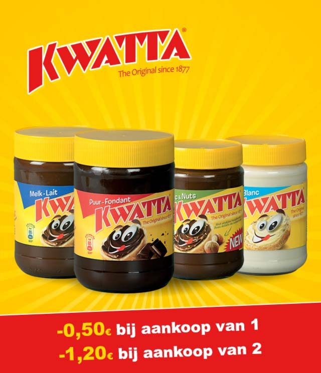 myShopi - Promotie Chocopasta Kwatta -0,50 / -1,20