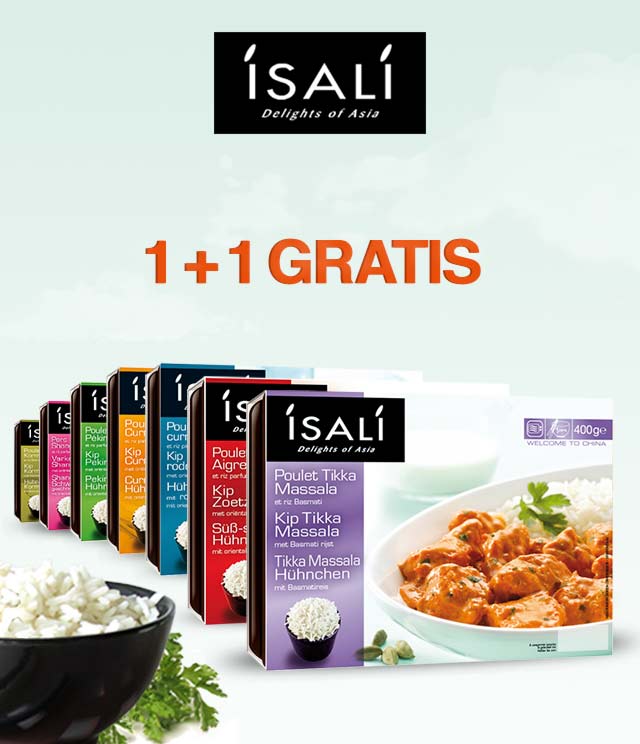 Isali 1 + 1 Gratis cashback op myShopi