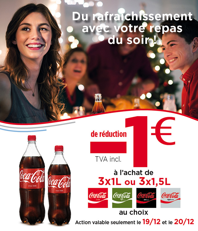 Cashback Coca Cola Meal For Tonight €1 Remboursé sur myShopi