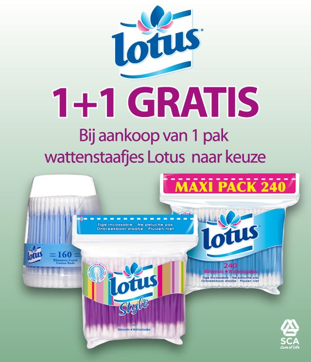 Lotus wattenstaafjes 1+1 Gratis cashback op myShopi
