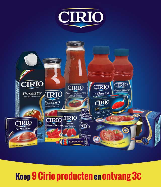 Cirio Spaaractie 3€ Terugbetaald cashback op myShopi
