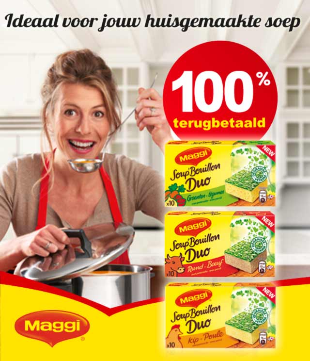 MAGGI® Soup’ Bouillon Duo 100% Terugbetaald cashback op myShopi