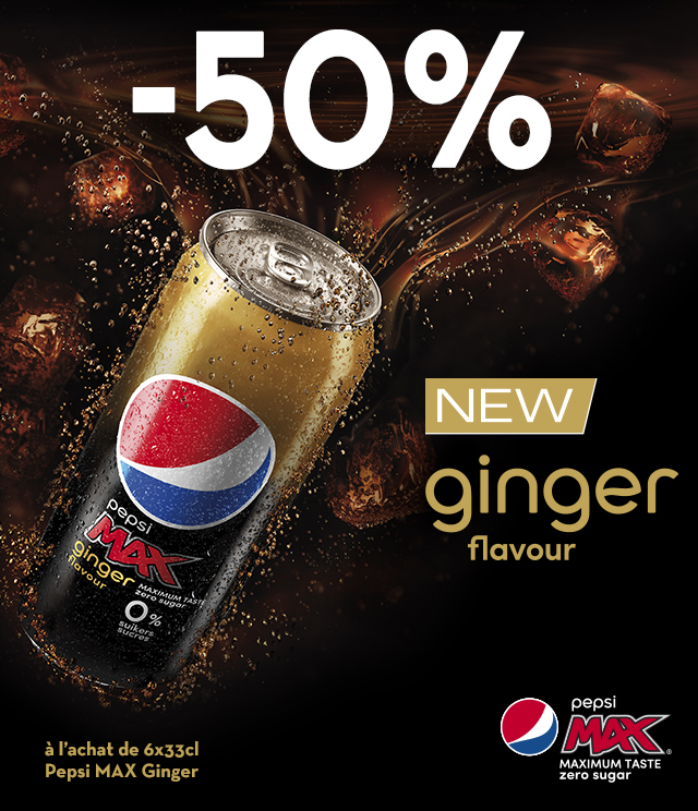 Cashback Pepsi Max Ginger 50% remboursé sur myShopi