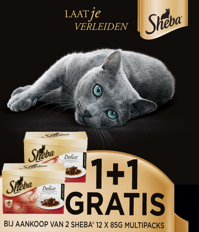 Sheba 1+1 Gratis cashback op myShopi