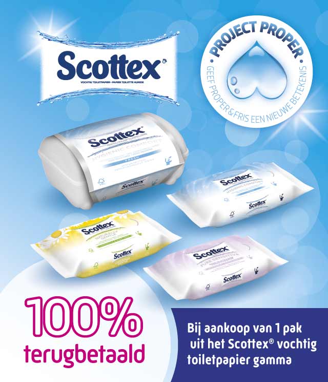 Scottex Vochtig Toiletpapier 100% Terugbetaald cashback op myShopi