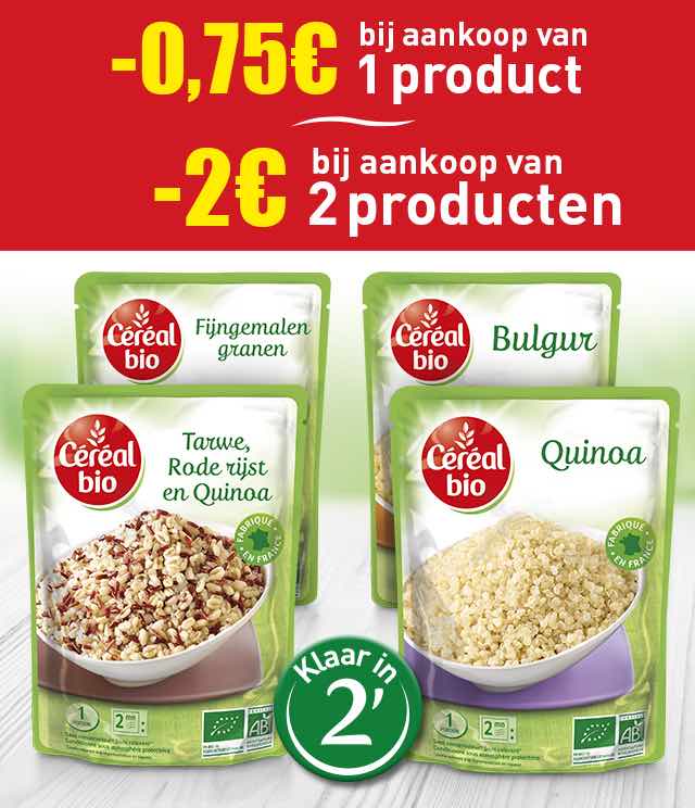 Céréal Bio Tot 2€ Korting cashback op myShopi
