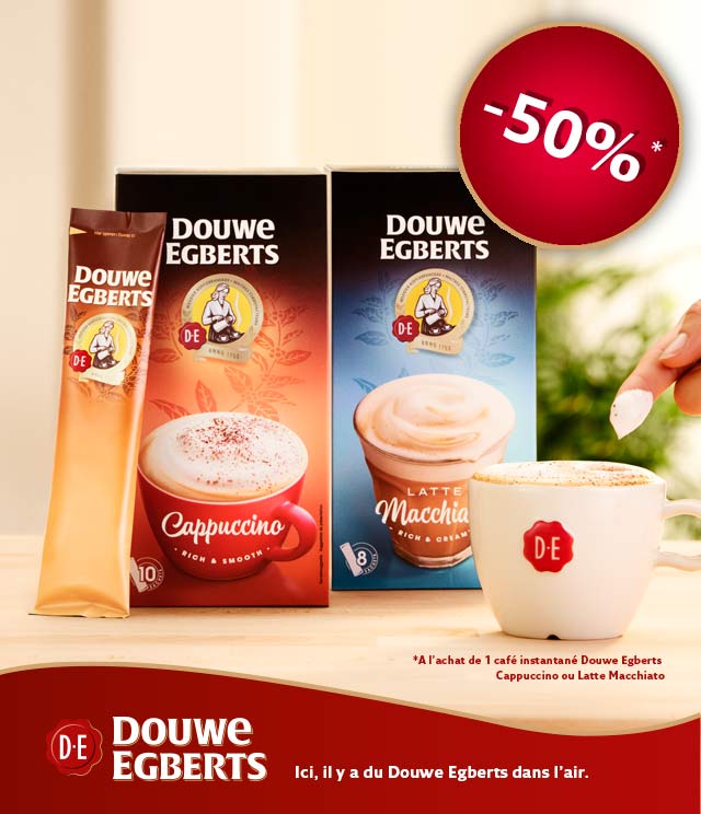 Cashback Douwe Egberts café instantané 50% Remboursés sur myShopi