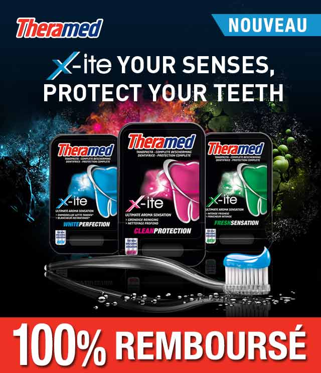 Cashback Theramed X-ite 100% Remboursé sur myShopi