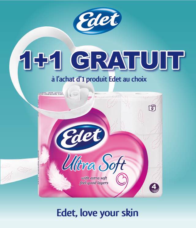 Cashback Edet papier toilette 1+1 Gratuit sur myShopi