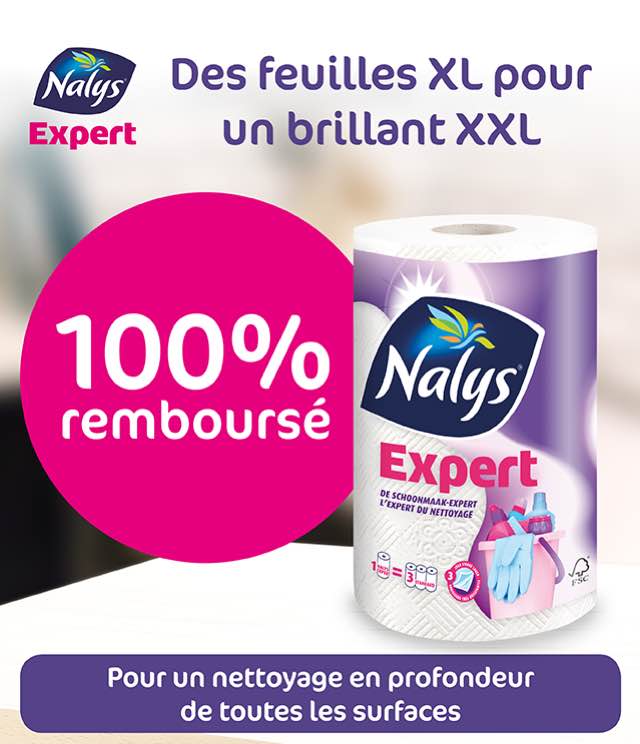 Cashback Nalys/Lotus Expert Essuie-tout 100% Remboursé sur myShopi
