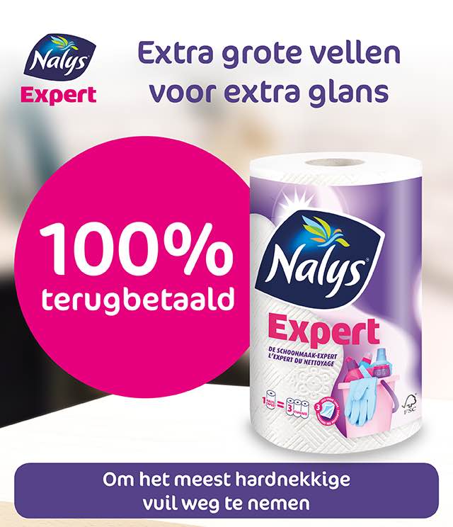 Nalys/Lotus Expert Keukenpapier 100% Terugbetaald cashback op myShopi